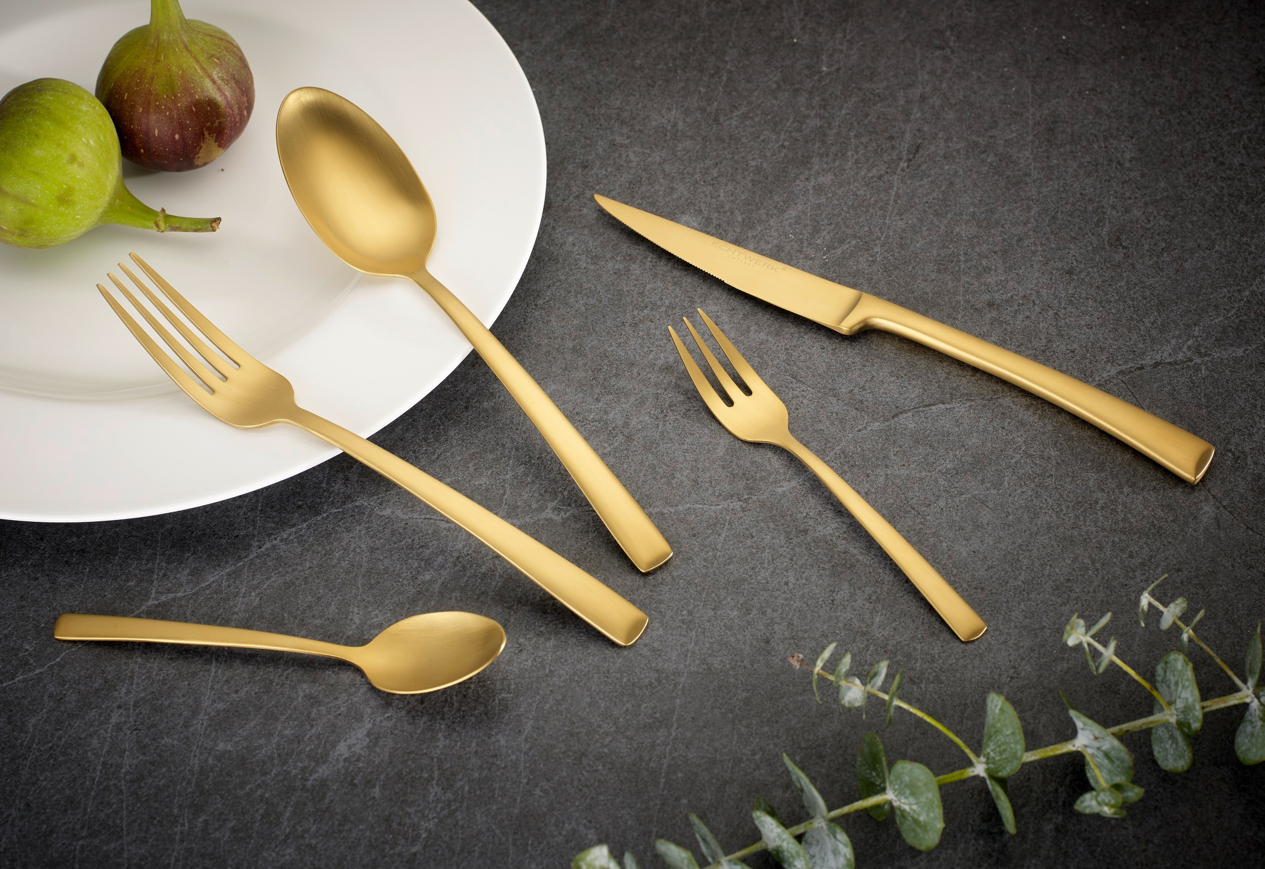 ECHTWERK EW-BS-0803G Avelino 30-tlg. Tafelbesteck Gold