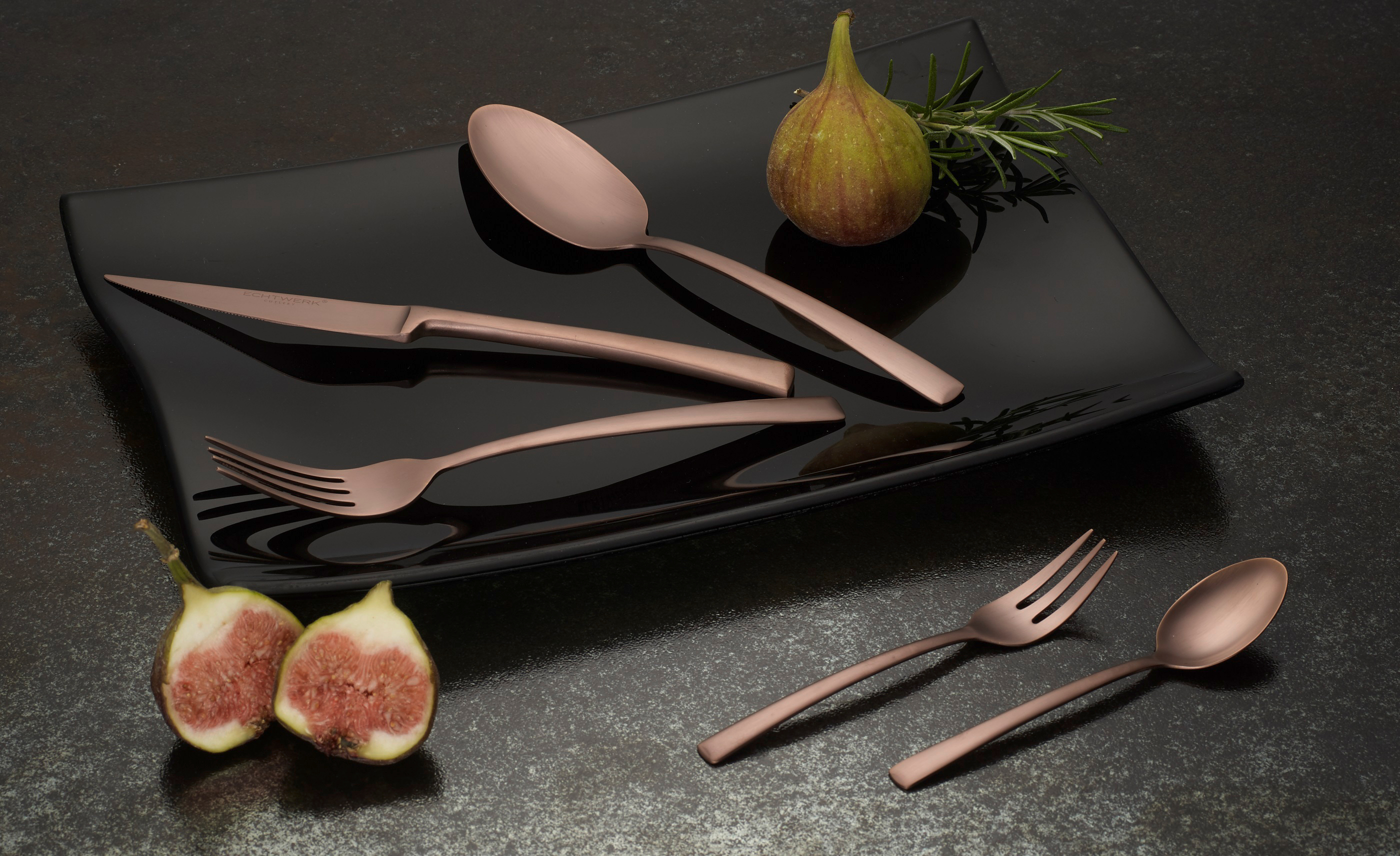 ECHTWERK EW-BS-0813B Avelino 30-tlg. Besteck-Set Bronze