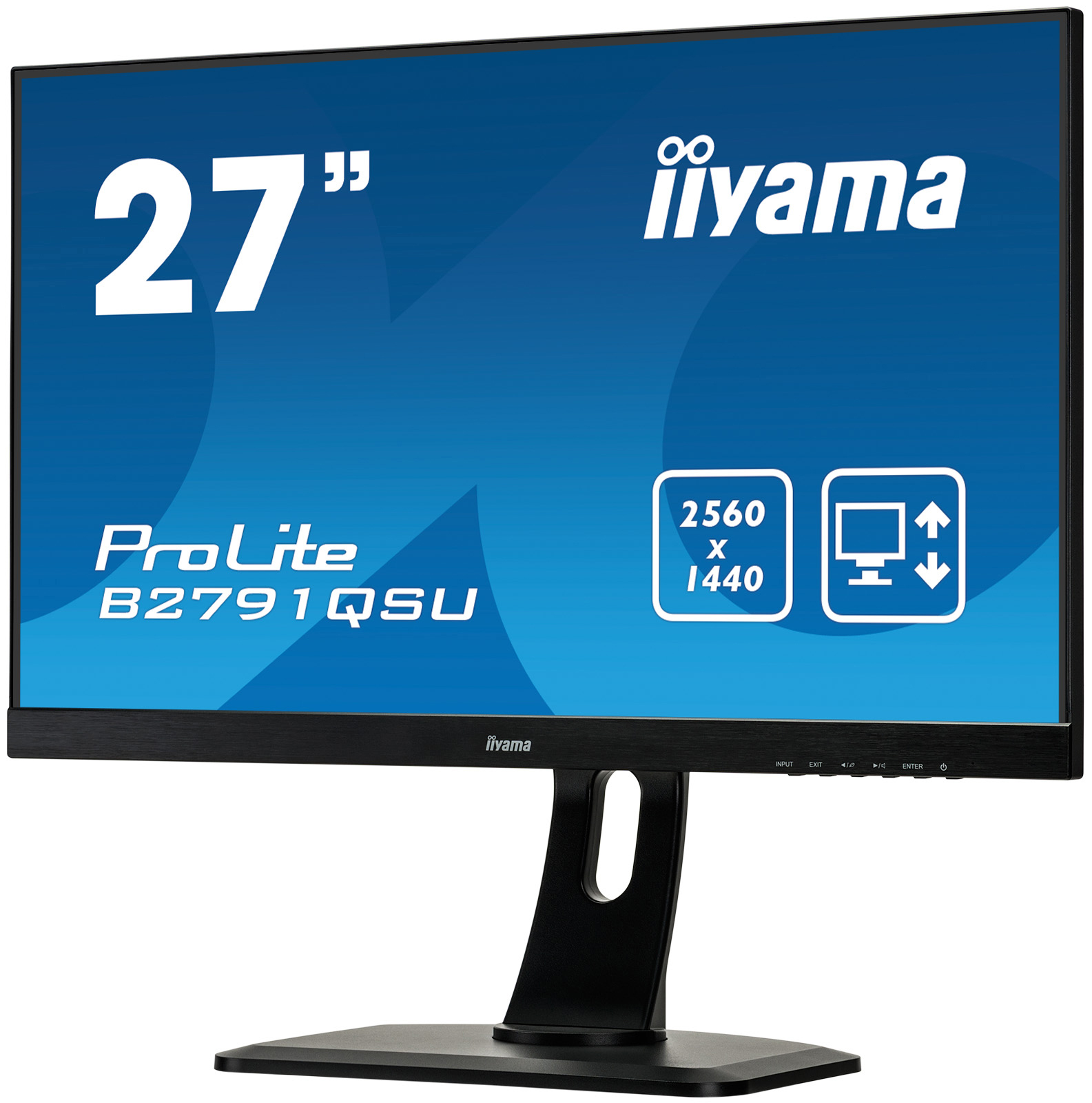 IIYAMA PROLITE B2791QSU-B1 27 Zoll  WQHD  Monitor  1 ms Reaktionszeit  