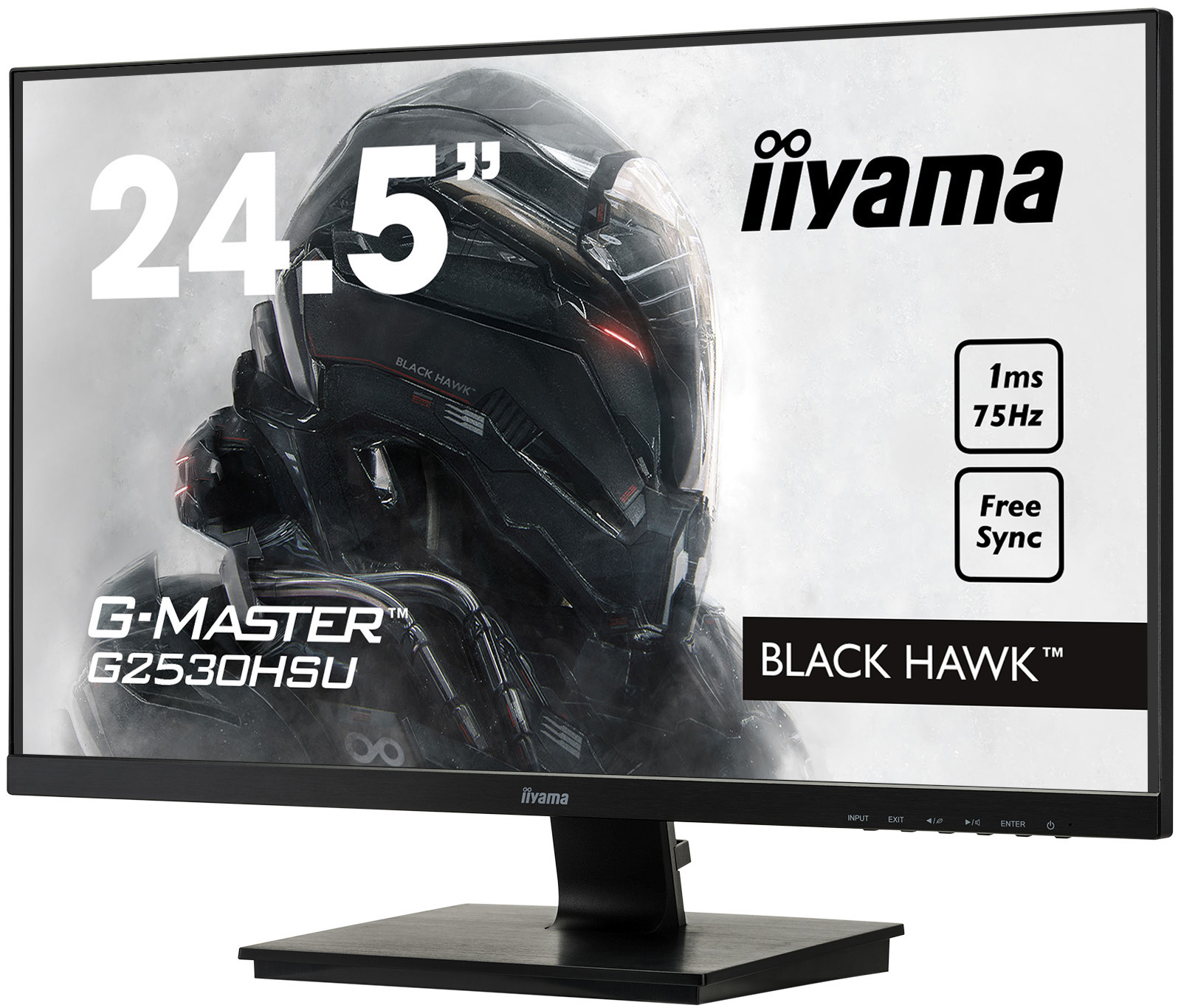 IIYAMA G-MASTER G2530HSU-B1 24,5 Zoll  Full-HD  Gaming Monitor  1 ms Reaktionszeit  
