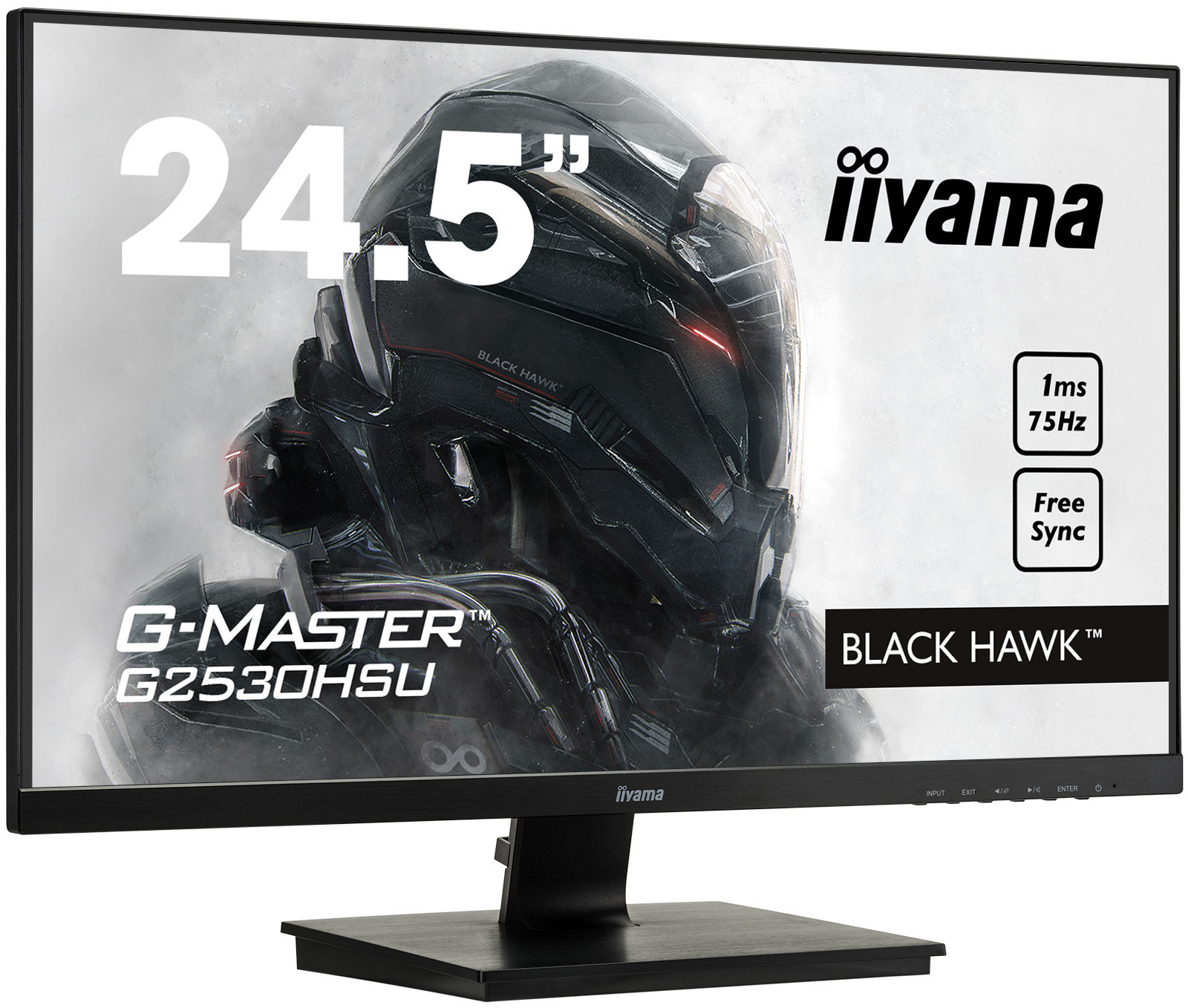 IIYAMA G-MASTER G2530HSU-B1 24,5 Zoll  Full-HD  Gaming Monitor  1 ms Reaktionszeit  