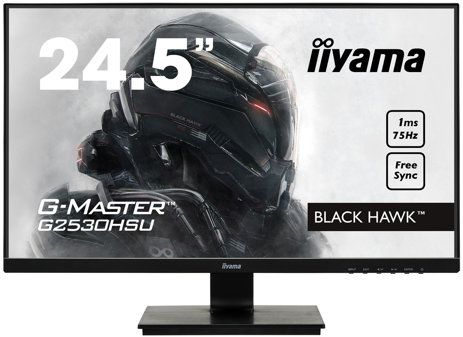 IIYAMA G-MASTER G2530HSU-B1 24,5 Zoll  Full-HD  Gaming Monitor  1 ms Reaktionszeit  