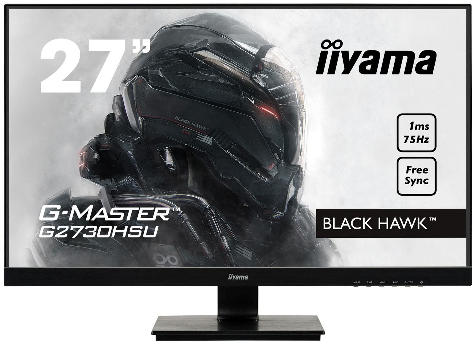 IIYAMA G-MASTER G2730HSU-B1 Monitor Full-HD 75 Gaming 27 Zoll (1 Hz) ms Reaktionszeit