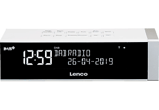 LENCO CR-630 - Radiosveglia (DAB+, FM, Bianco)