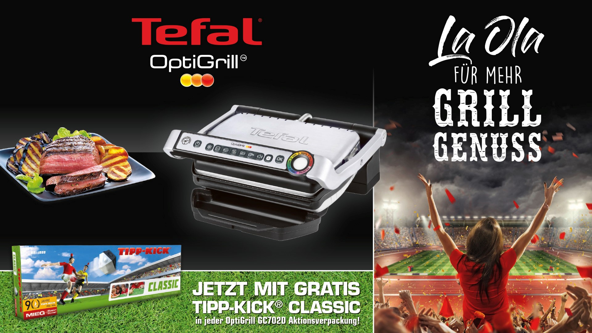 TEFAL GC702D Optigrill + TIPP KICK Kontaktgrill