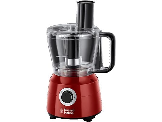 RUSSELL HOBBS Kompaktküchenmaschine 24730-56 Desire Food Processor, rot Kompaktküchenmaschine  Rot/Schwarz (600 Watt)