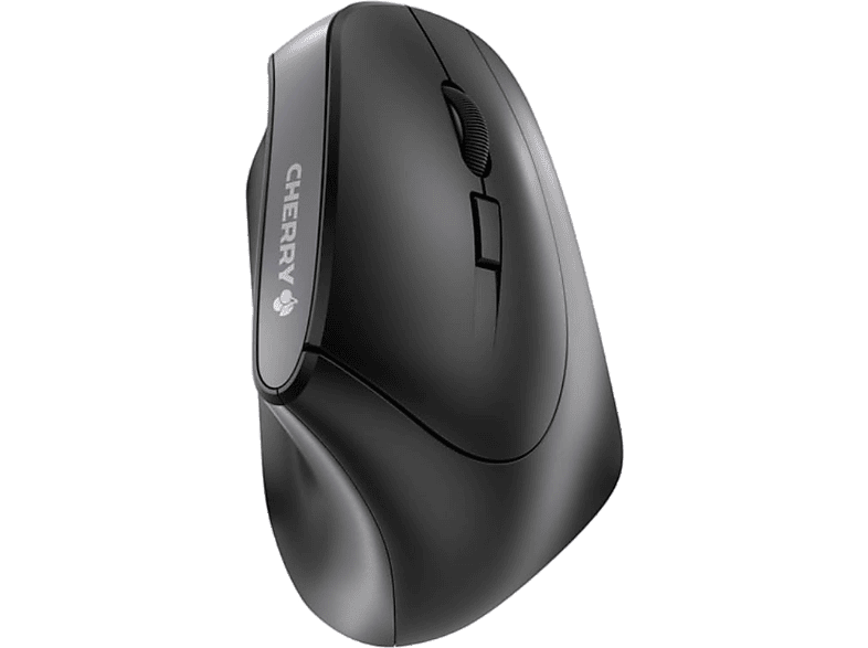 CHERRY Ergonomische Maus MW 4500, kabellos, schwarz (JW-4500); PC Maus