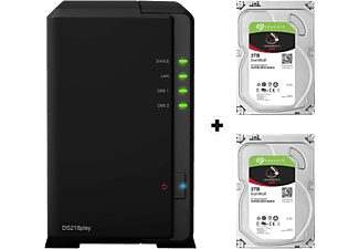 SYNOLOGY DiskStation DS218play - NAS (HDD, SSD, 6 TB, Schwarz)