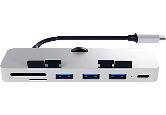 SATECHI ST-TCIMHS USB Hub/Kartenleser, Silber