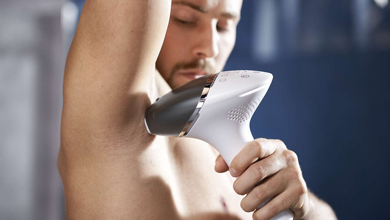 PHILIPS Lumea Prestige for Men IPL-Haarentfernungsgerät BG9041/00, weiß-anthrazit IPL-Haarentfernungsgerät (weiß, anthrazit, mit , Netz-/Akkubetrieb)