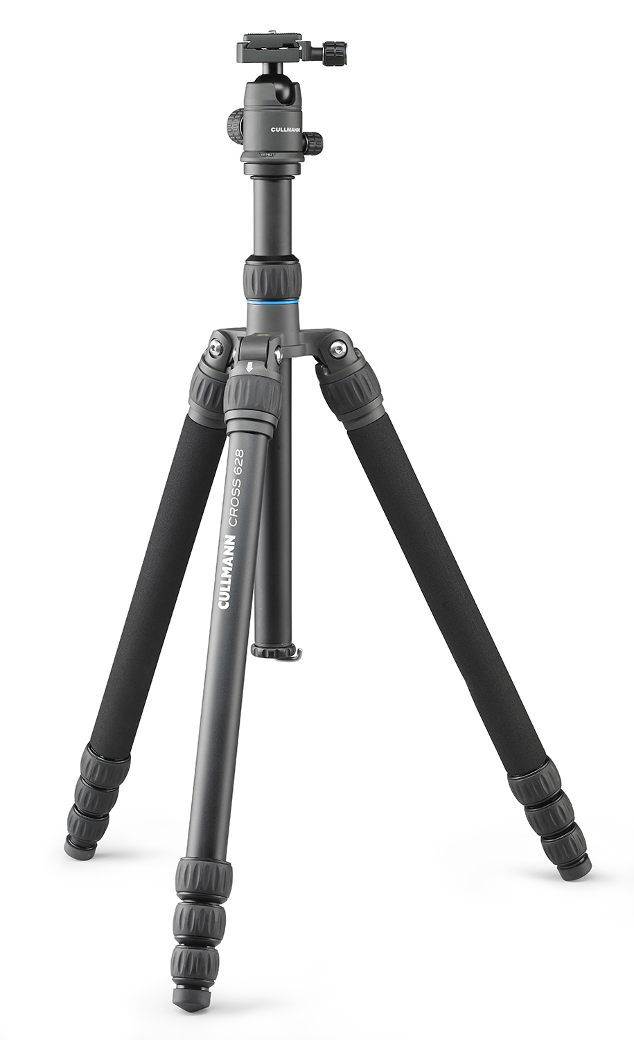 CULLMANN 52011 CROSS 628 CB7.5 Smartkit Dreibein Stativ, Schwarz, Höhe offen bis 1820 mm