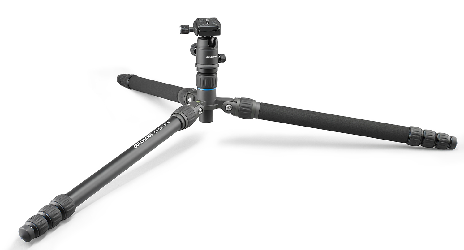 CULLMANN 52011 CROSS 628 CB7.5 Smartkit Dreibein Stativ, Schwarz, Höhe offen bis 1820 mm