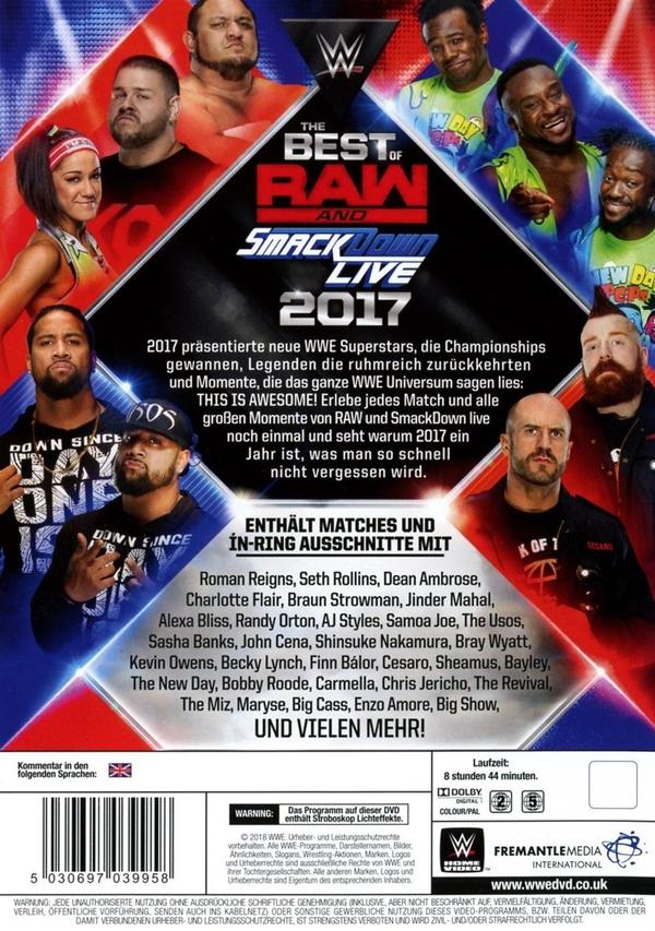 of Best 2017 Raw Smackdown The DVD &