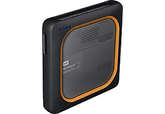 WESTERN DIGITAL My Passport Wireless SSD - Disque dur (SSD, 500 GB, gris, orange)