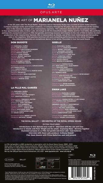 Mariella Nunez & Quixote/Giselle/La Royal (Blu-ray) The Fille Lake Gardée/Swan - Ballet Mal - Don