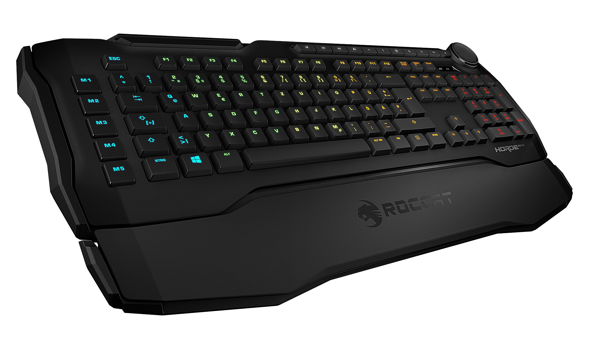 ROCCAT Horde AIMO, Gaming Tastatur, Rubberdome, kabelgebunden, Schwarz