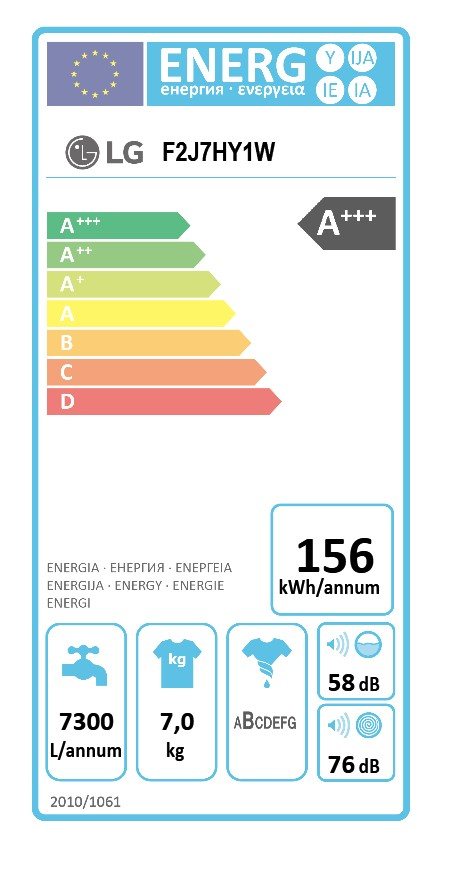 LG F2J7HY1W elöltöltős keskeny mosógép