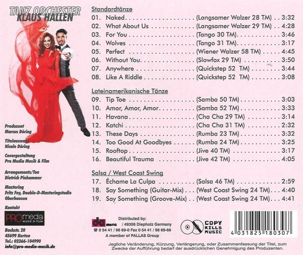 Klaus Tanzorchester Hallen - Chartbreaker For Dancing Vol.20  - (CD)