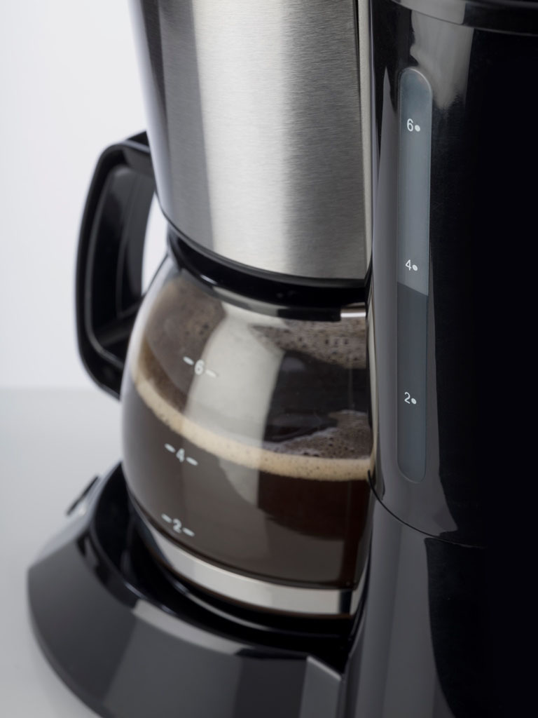 KORONA 12113 Kaffeemaschine Edelstahl/Schwarz