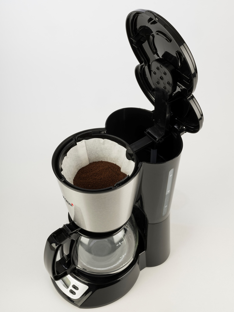 KORONA 12113 Kaffeemaschine Edelstahl/Schwarz