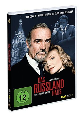 DVD-Hülle des Films Das Russland Haus mit Sean Connery und Michelle Pfeiffer.