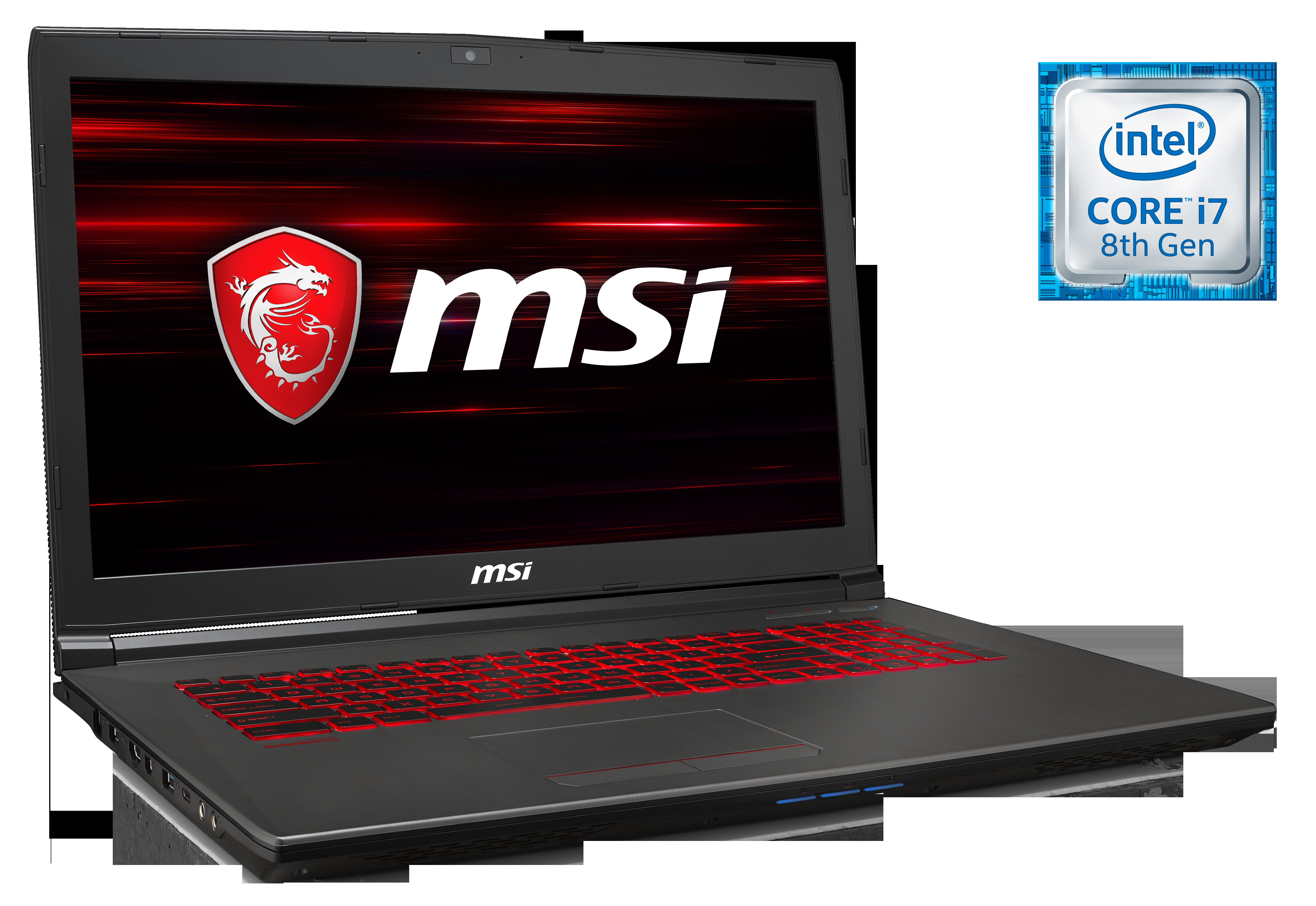MSI GV72 8RD-012DE - 17,3 Zoll - Intel® Core™ i7 i7-8750H - 8 GB - 256 GB - NVIDIA GeForce® GTX 1050 Ti - Windows 10 Home (64 Bit)