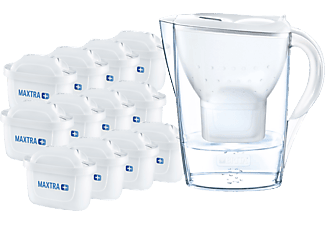 BRITA BRITA Pacchetto annuale - Caraffa filtrante fill&enjoy Marella + 12 filtri MAXTRA+ - Bianco/Trasparente - Caraffa filtrante (Bianco)