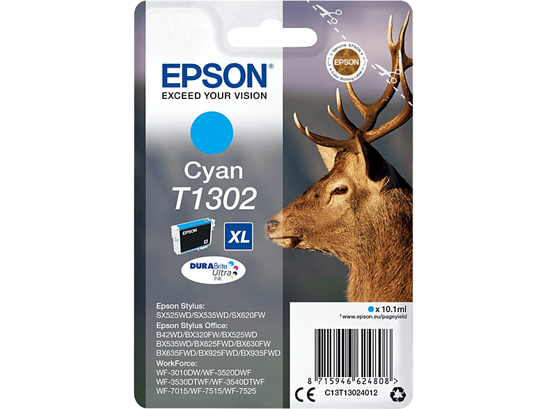 EPSON T1302 Cyaan XL (C13T13024022)