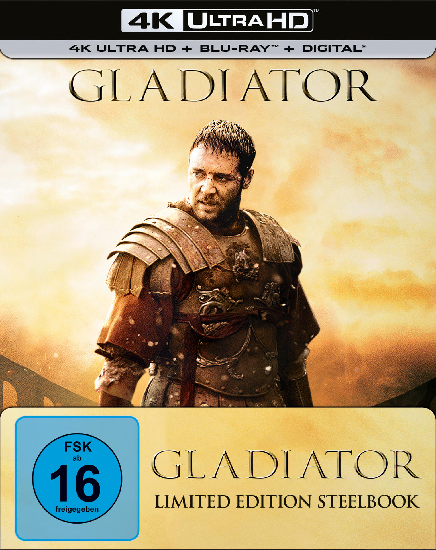 Gladiator (Limited Edition Steelbook) 4K Ultra HD Blu-ray + Blu-ray