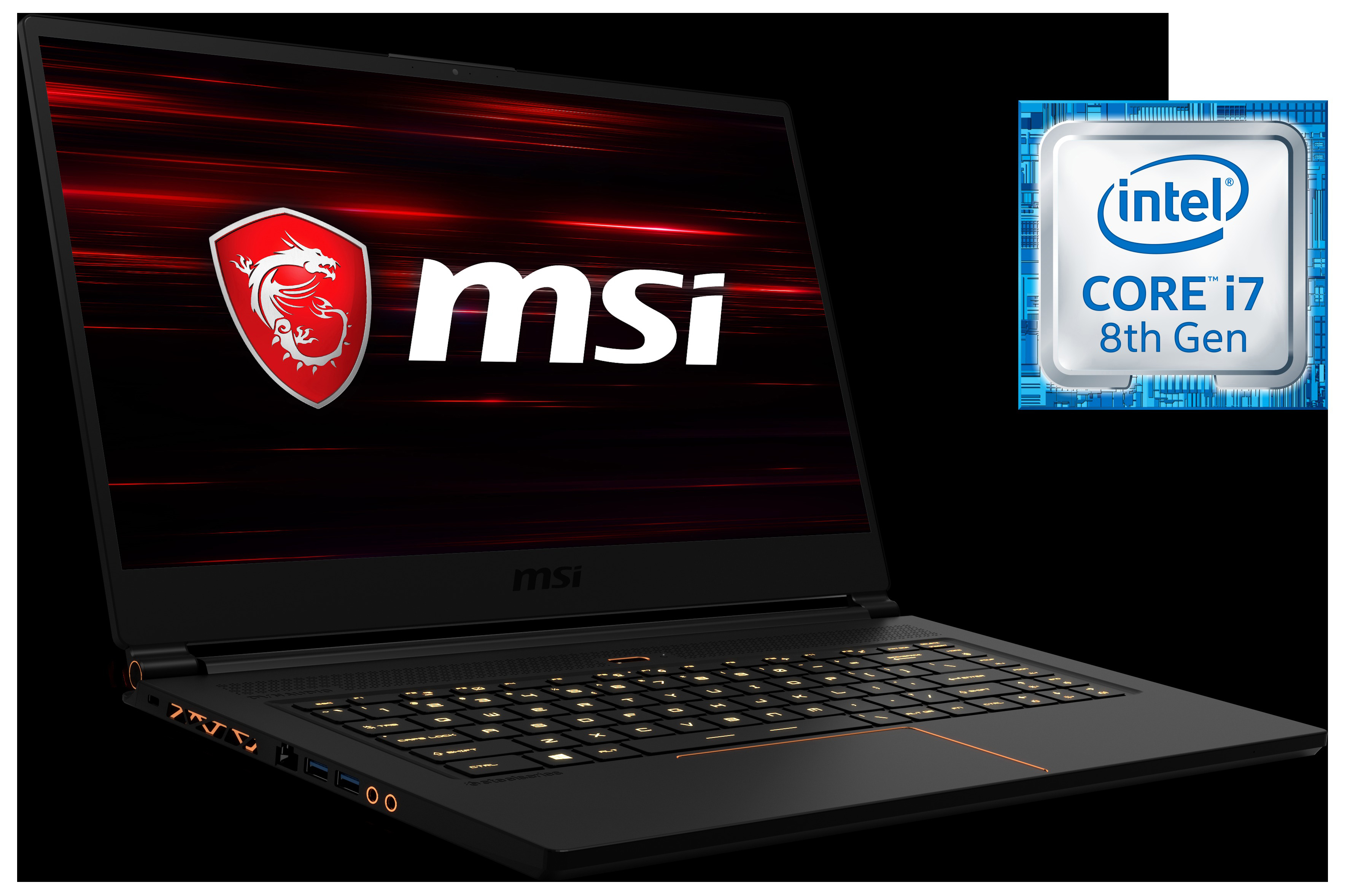 MSI GS65 8RF-019DE Stealth Thin - 15,6 Zoll - Intel® Core™ i7 i7-8750H - 16 GB - 512 GB - NVIDIA GeForce® GTX 1070 - Windows 10 Home (64 Bit)