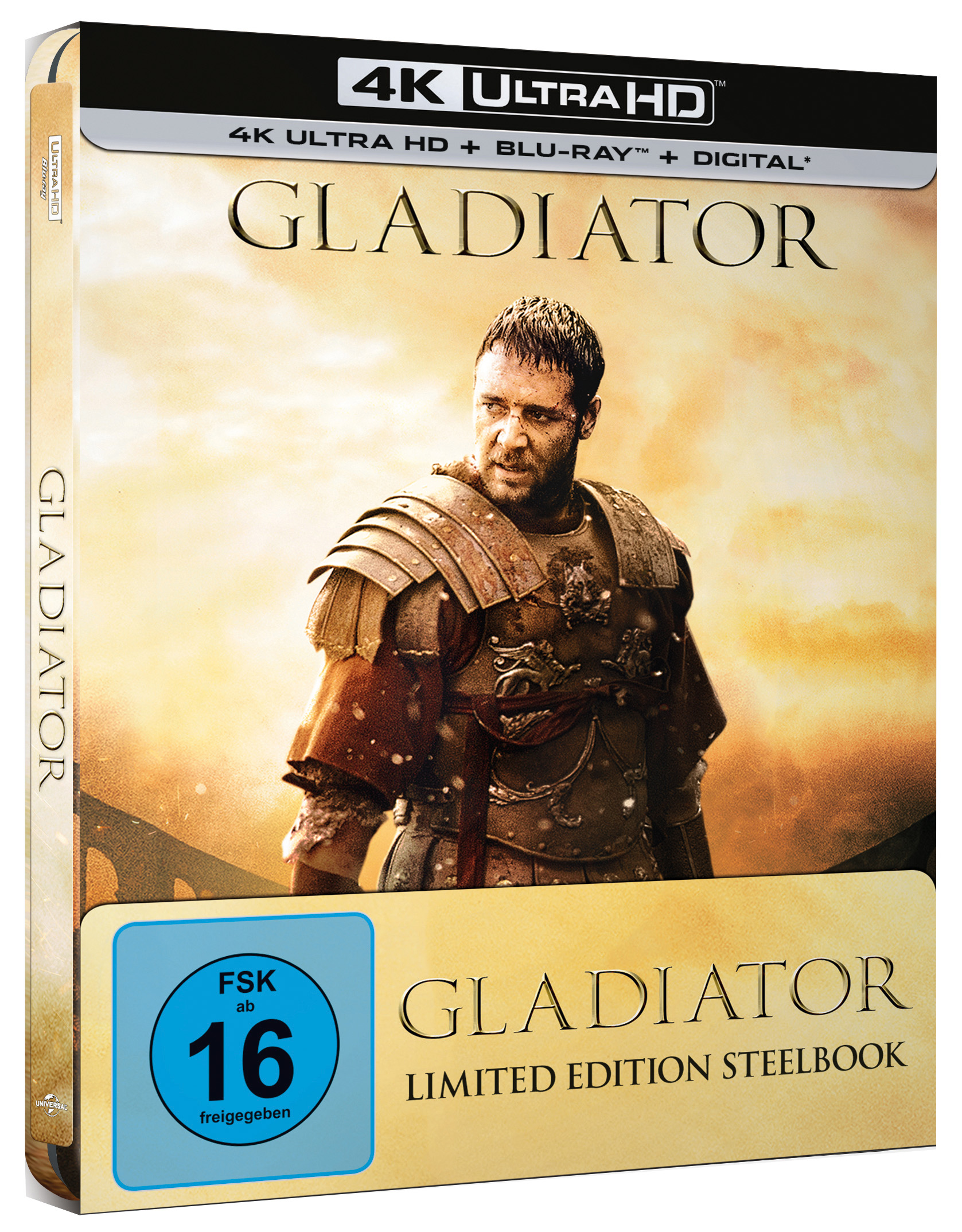 Gladiator (Limited Edition Steelbook) 4K Ultra HD Blu-ray + Blu-ray