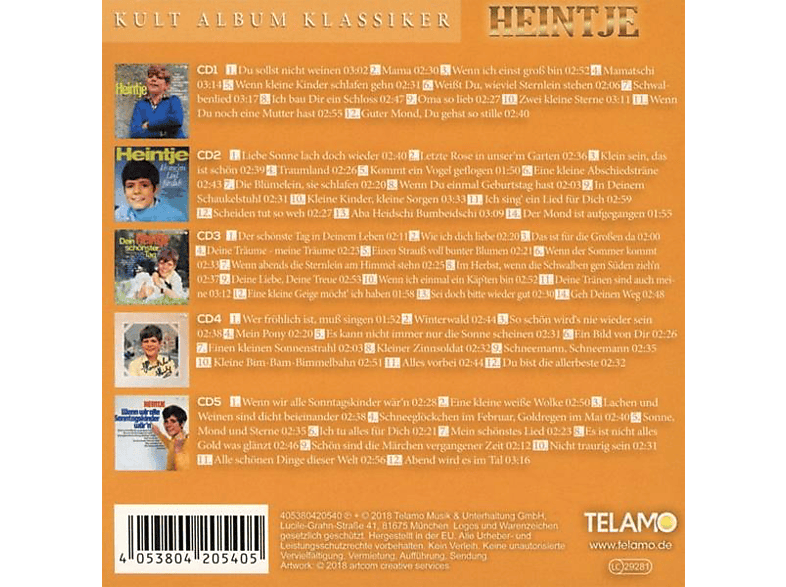 Thumbnail - Heintje - Kult Album Klassiker (CD)