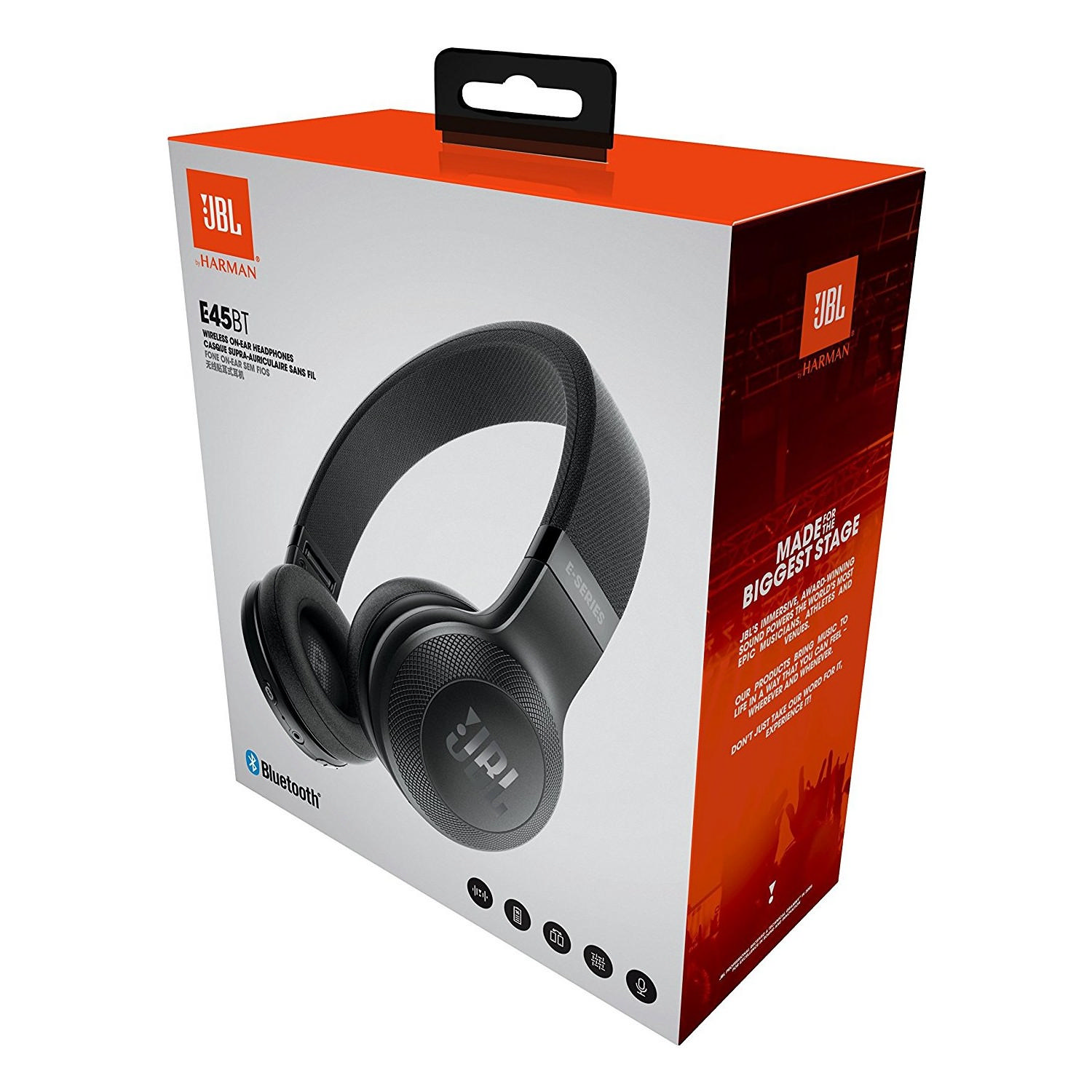 JBL E45BT Kablosuz Mikrofonlu Kulak Üstü Kulaklık Siyah