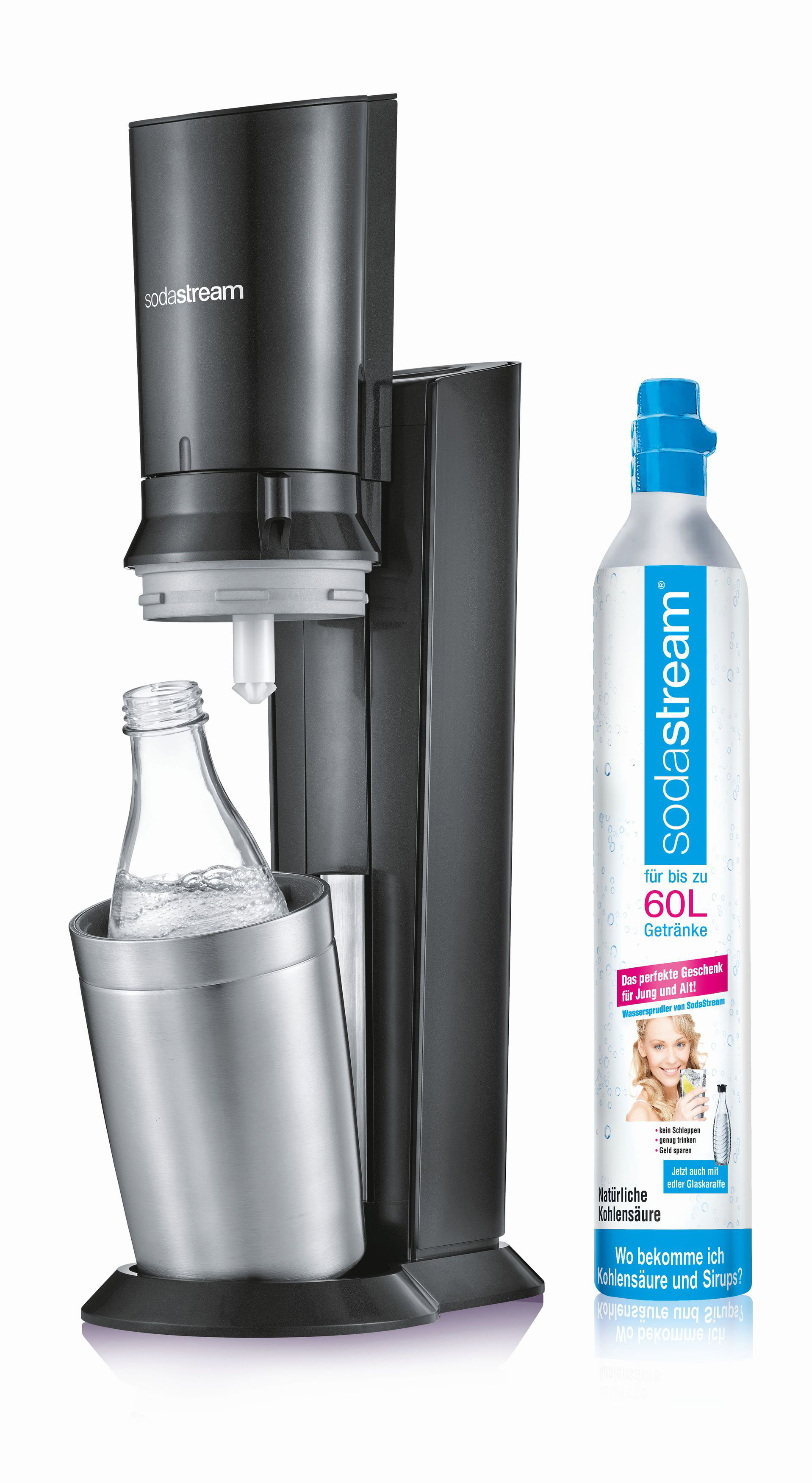 SODASTREAM 131651149 Crystal 2.0 Wassersprudler Titan