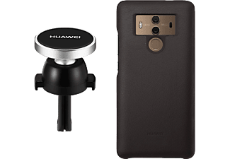 HUAWEI CF80 Mate 10 pro barna tok + mágneses tartó