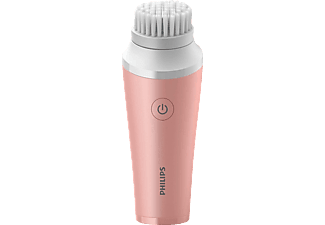 PHILIPS BSC111/06 VISAPURE ESSENTIAL - Brosse de nettoyage du visage (Blanc/Rose)