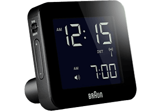 BRAUN Braun BNC009-RC - Orologio radiocontrollato - Digitale - Nero - Sveglia radiocomandata (Nero)