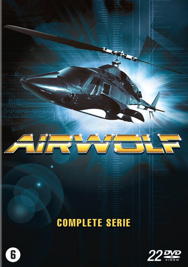 DVD-hoes, een zwarte helikopter die vliegt, en tekst.