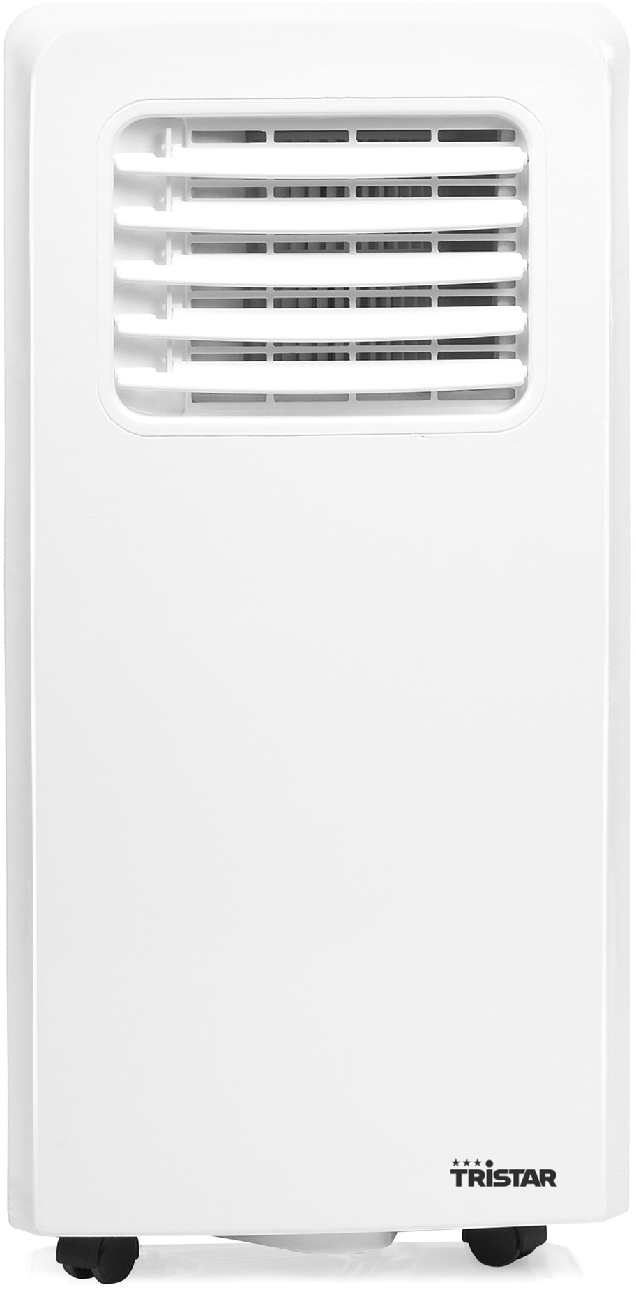 Witte Tristar draagbare luchtkoeler met ventilatie.