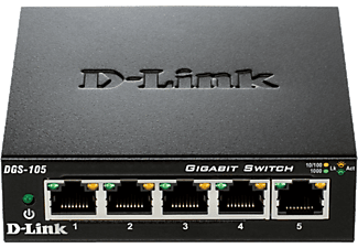 D-LINK DGS-105 5-Port Gigabit Unmanaged Desktop Switch