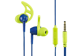 HAMA 177021 sport fülhallgató 'action sport' mikrofonnal, kék-zöld
