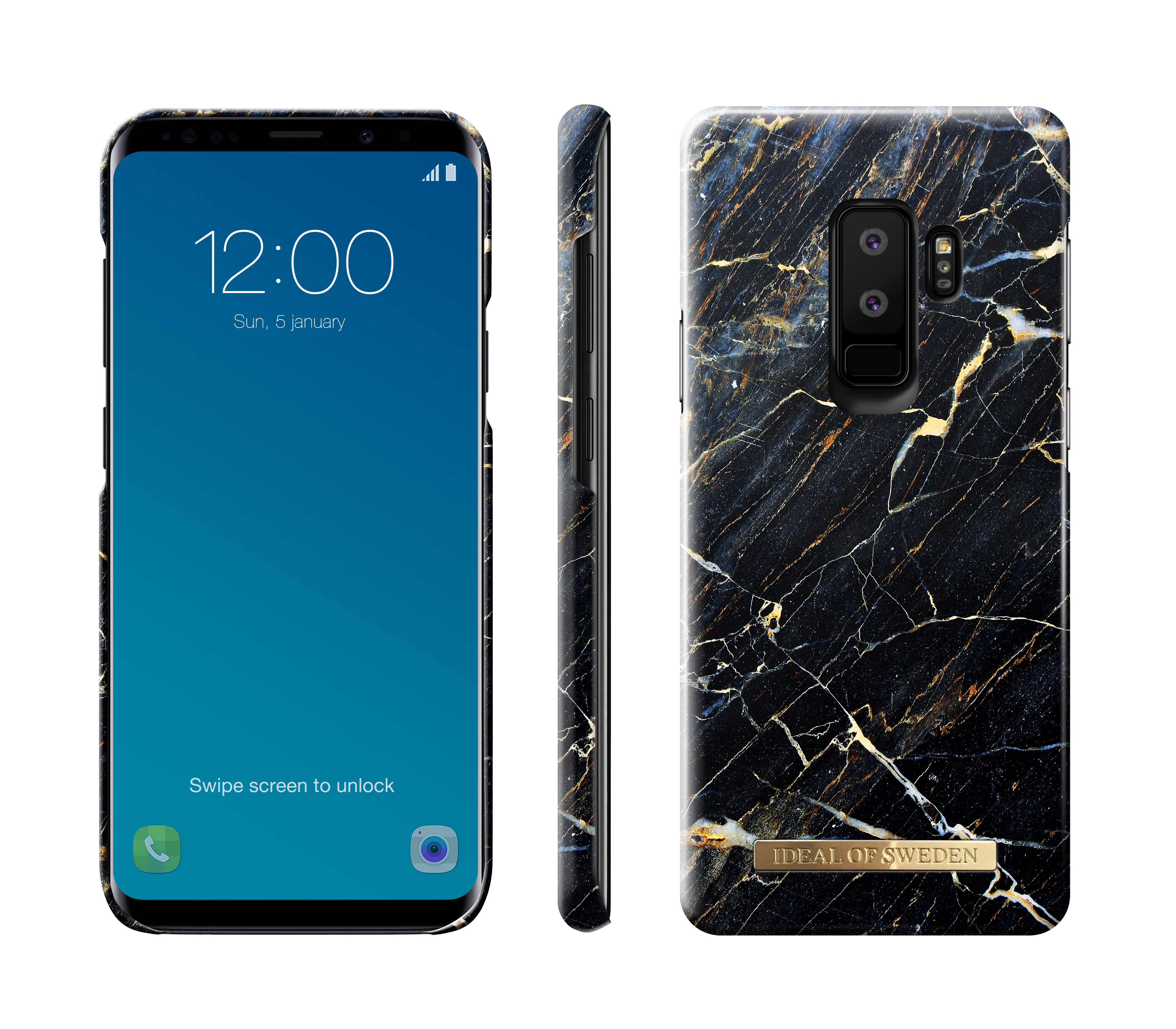 IDEAL OF SWEDEN Fashion, Backcover, Samsung, Galaxy S9+, Schwarz