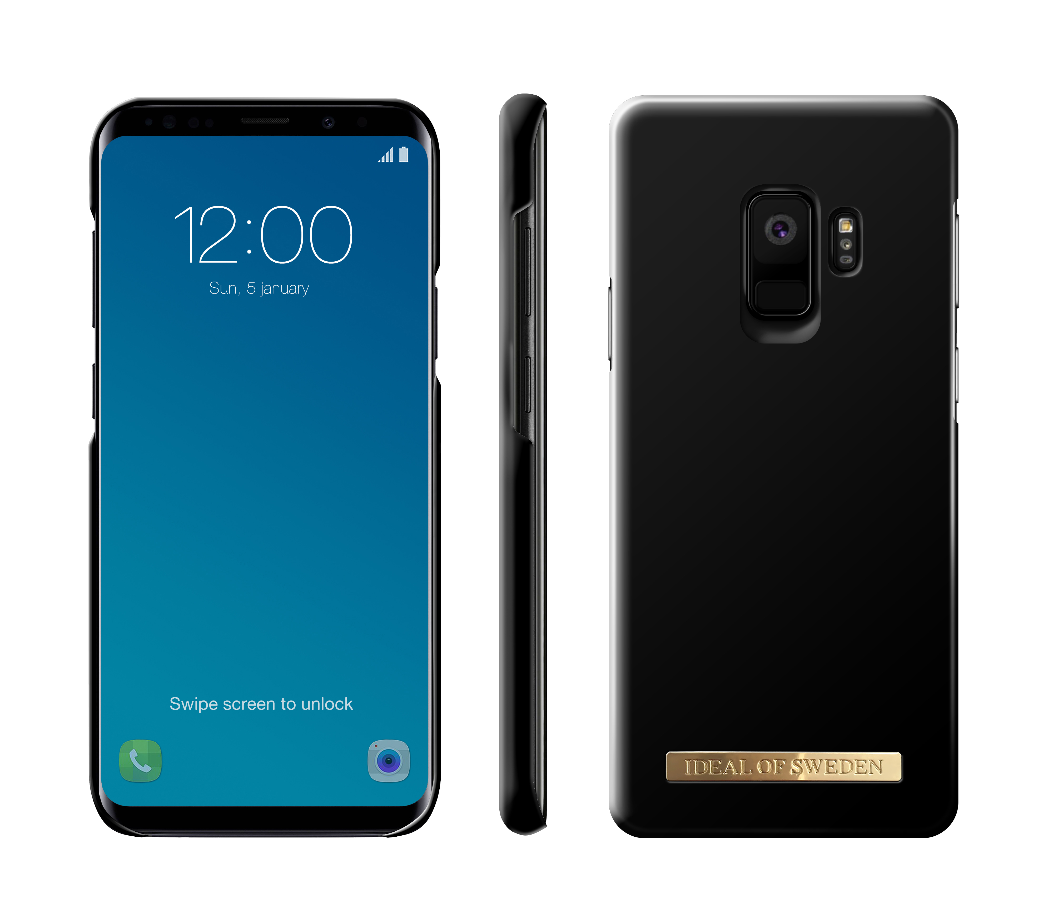 IDEAL OF SWEDEN Fashion, Backcover, Samsung, Galaxy S9, Matt Schwarz