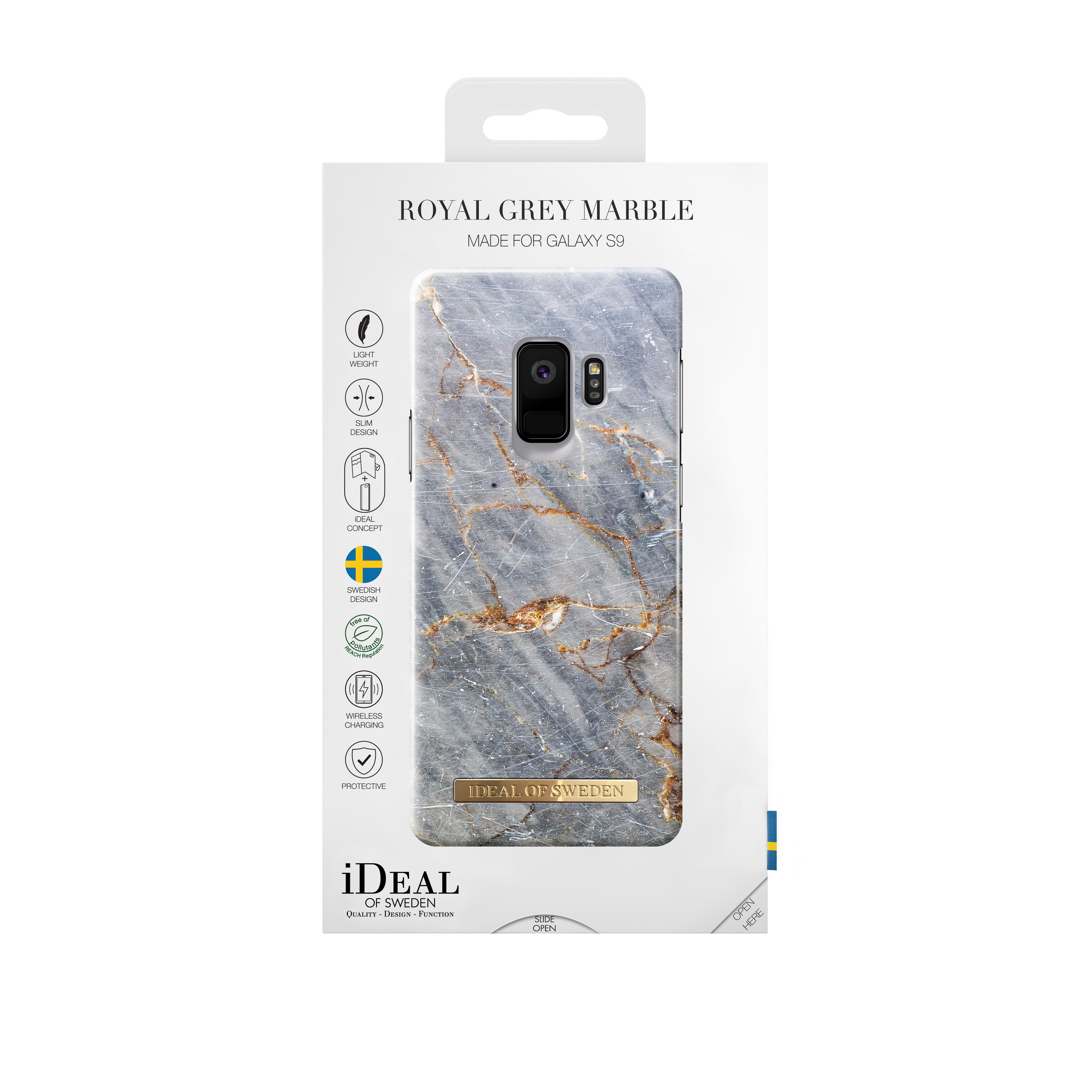 IDEAL OF SWEDEN Fashion, Backcover, Samsung, Galaxy S9, Royal Grey Marble