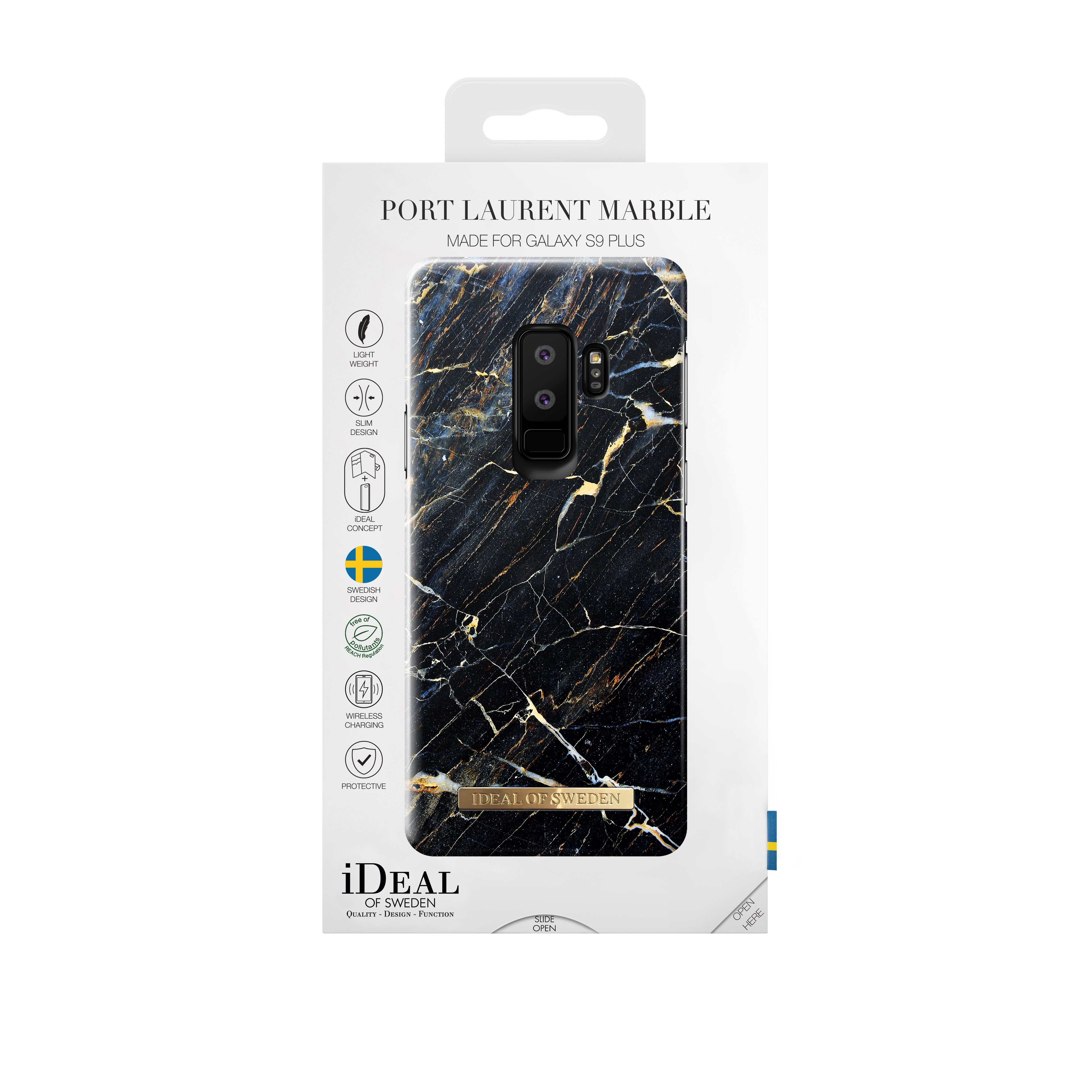 IDEAL OF SWEDEN Fashion, Backcover, Samsung, Galaxy S9+, Schwarz