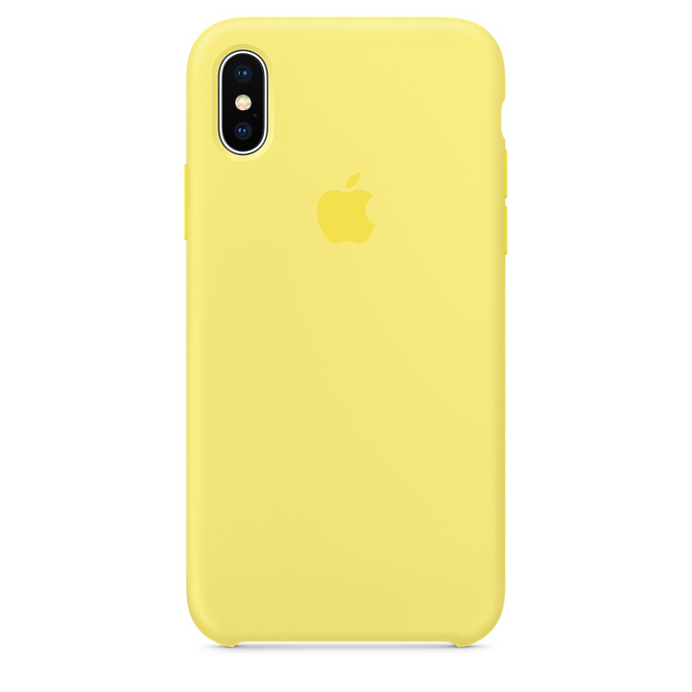 APPLE Silicon Case, Backcover, iPhone Lemonade X, Apple