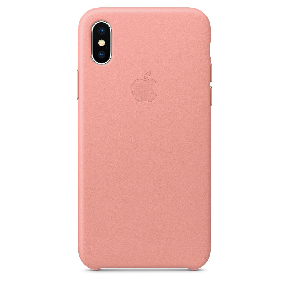 Leather Case, Apple, APPLE Backcover, iPhone X, Soft Pink
