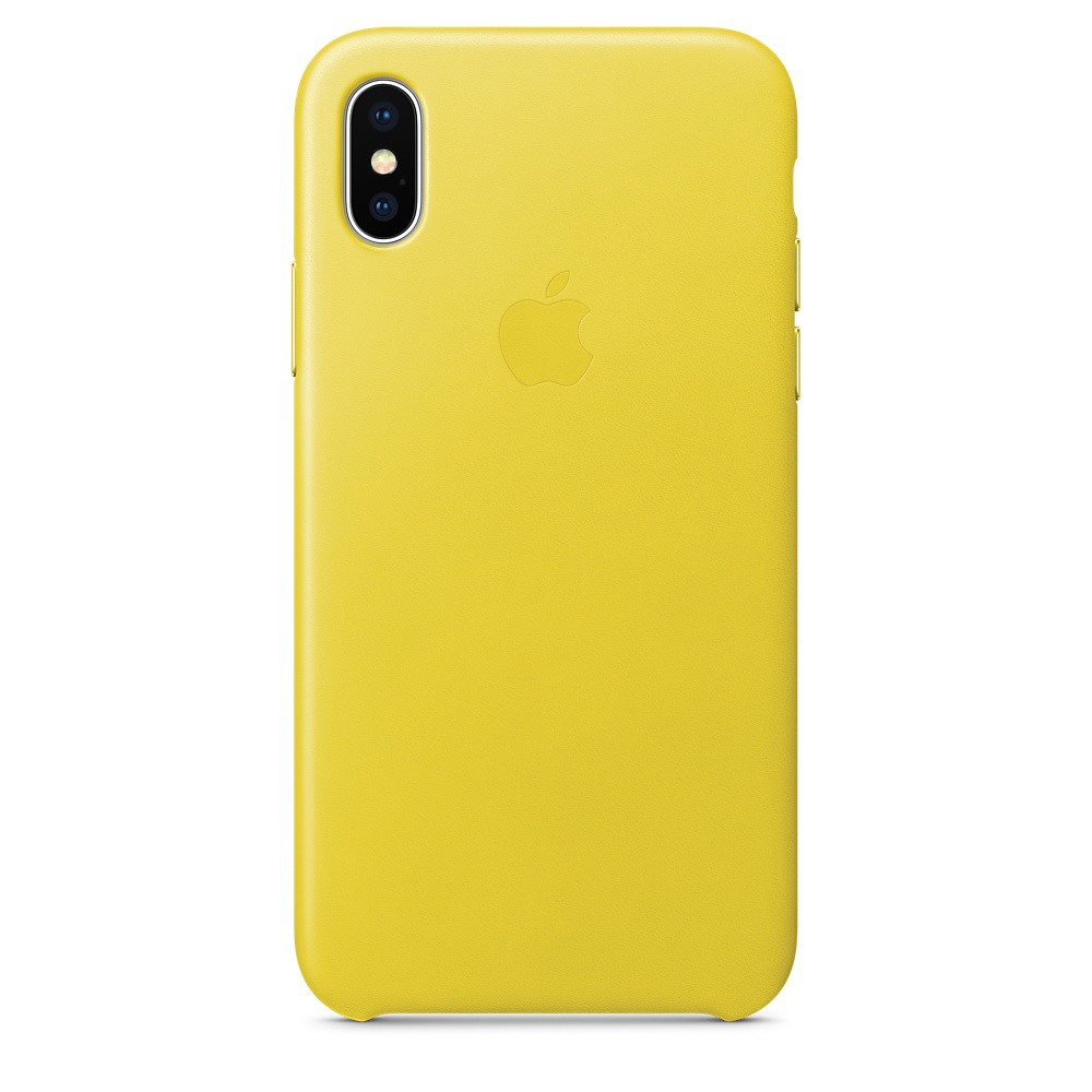 Yellow Case, Spring Leather iPhone Apple, Backcover, APPLE X,