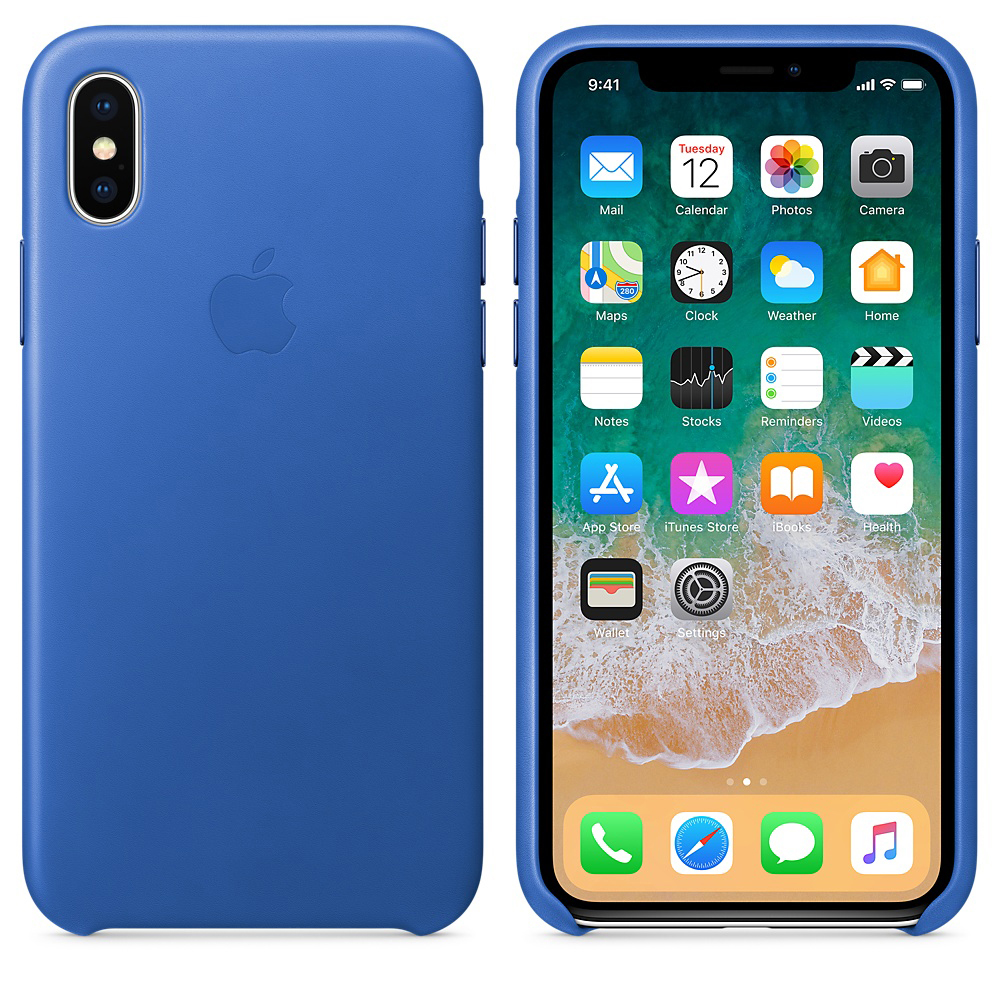 APPLE Leather Case, Backcover, 8, Blue Electric 7, iPhone iPhone Apple