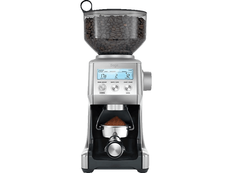 Sage SCG820BSS4EEU1 The Smart Grinder Pro Kaffeemühle (Silber, 165 Watt, Konisches Mahlwerk)